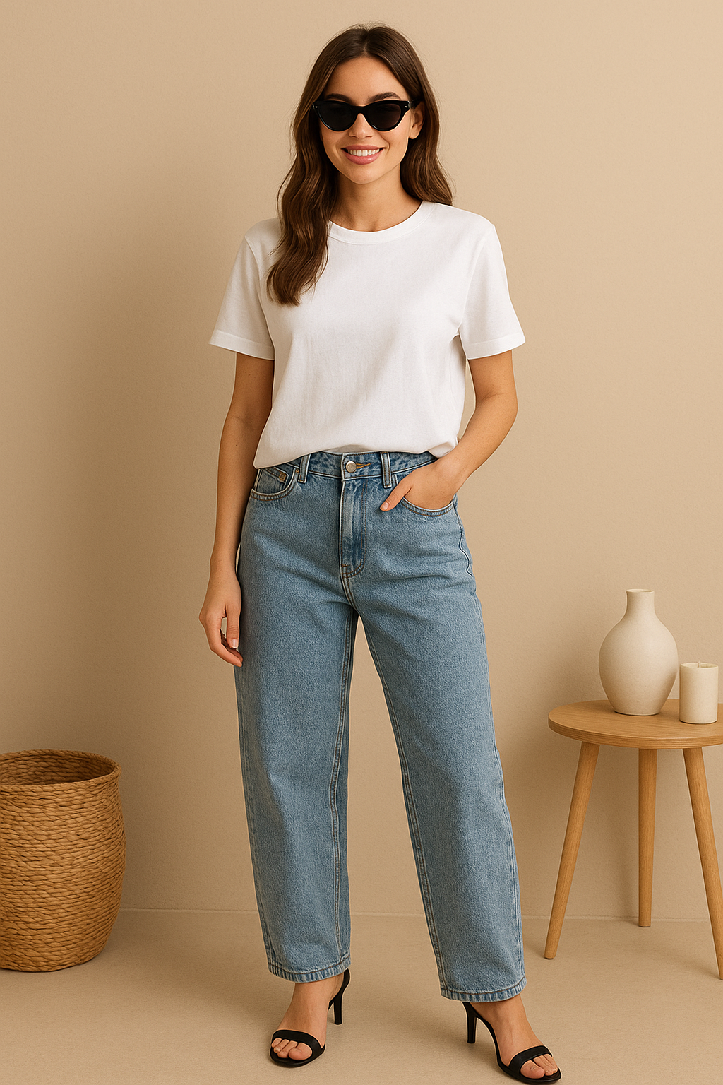“Trendy Women’s Oversized T-Shirt – 4 Colors | Casual Summer Top”