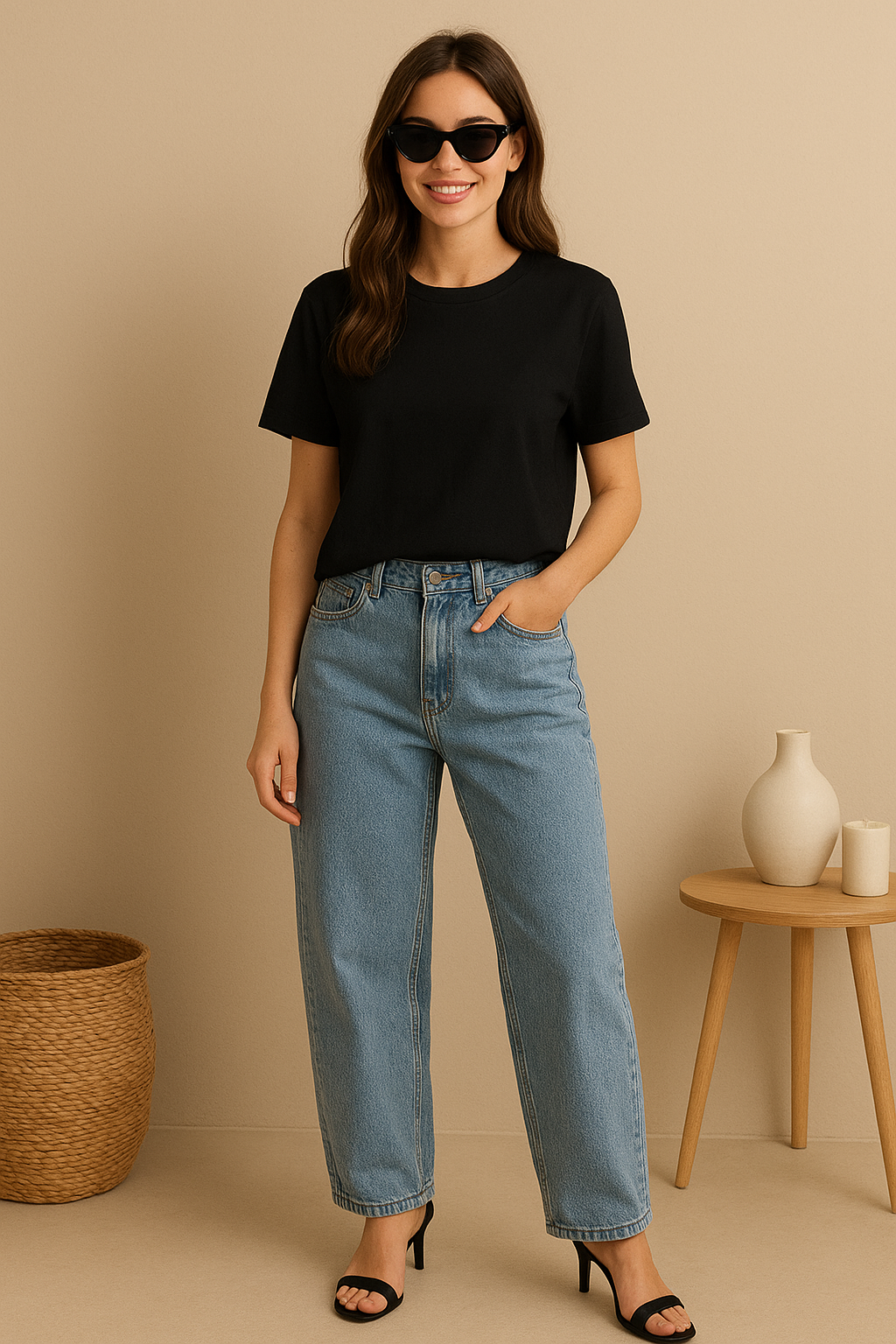 “Trendy Women’s Oversized T-Shirt – 4 Colors | Casual Summer Top”