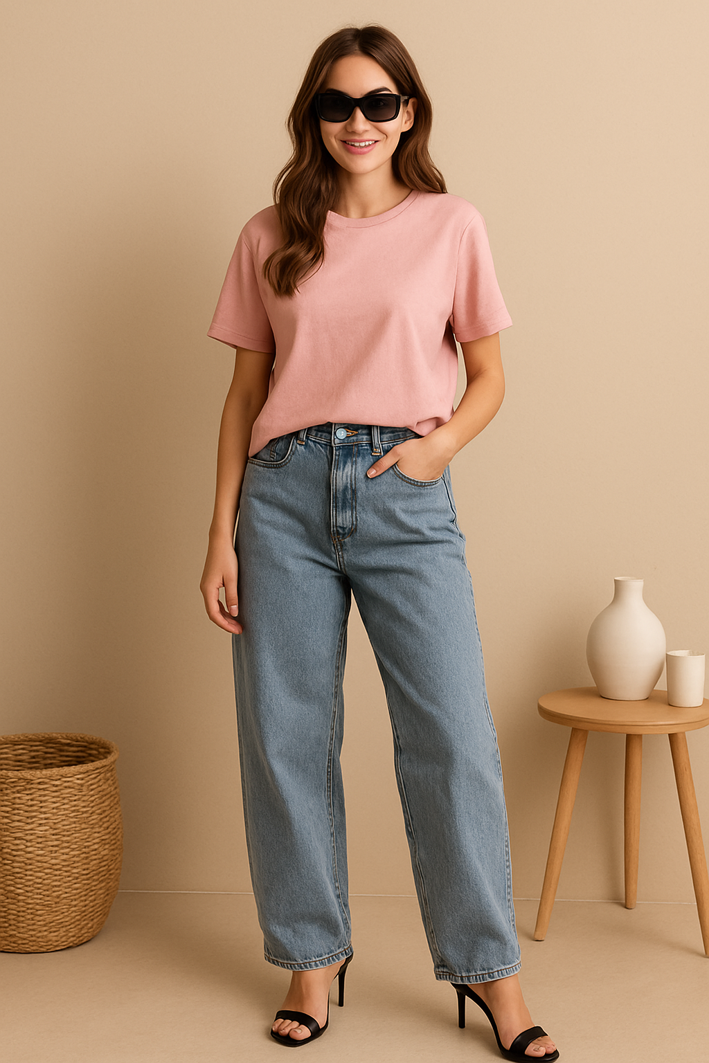 “Trendy Women’s Oversized T-Shirt – 4 Colors | Casual Summer Top”